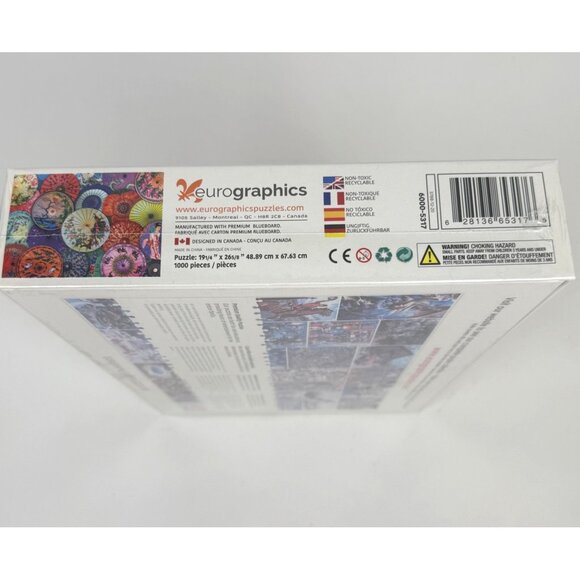 Eurographics Colors of the World 1,000-Piece Jigsaw Puzzle Asian Oil Paper Umbre - Picture 4 of 5